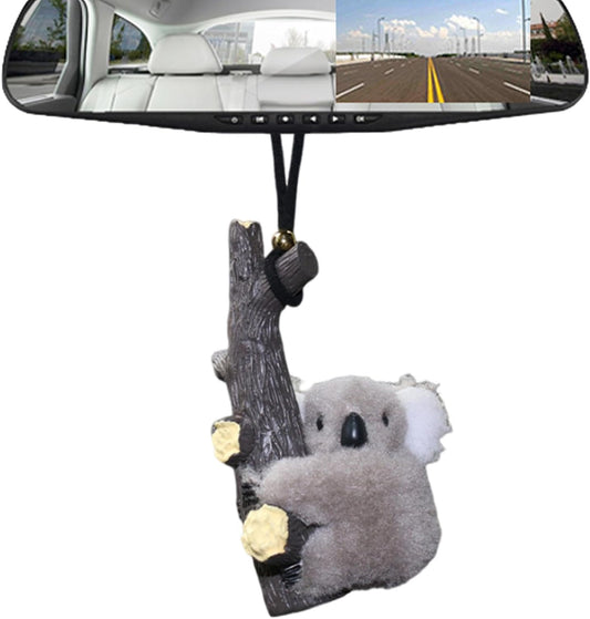 YOURKARTS.COM Cute Cartoon Hanging Ornament for Car | Rear View Mirror Pendant | Swing Accessory for Car, Home, Office, Gardening & Gifts (Koala)