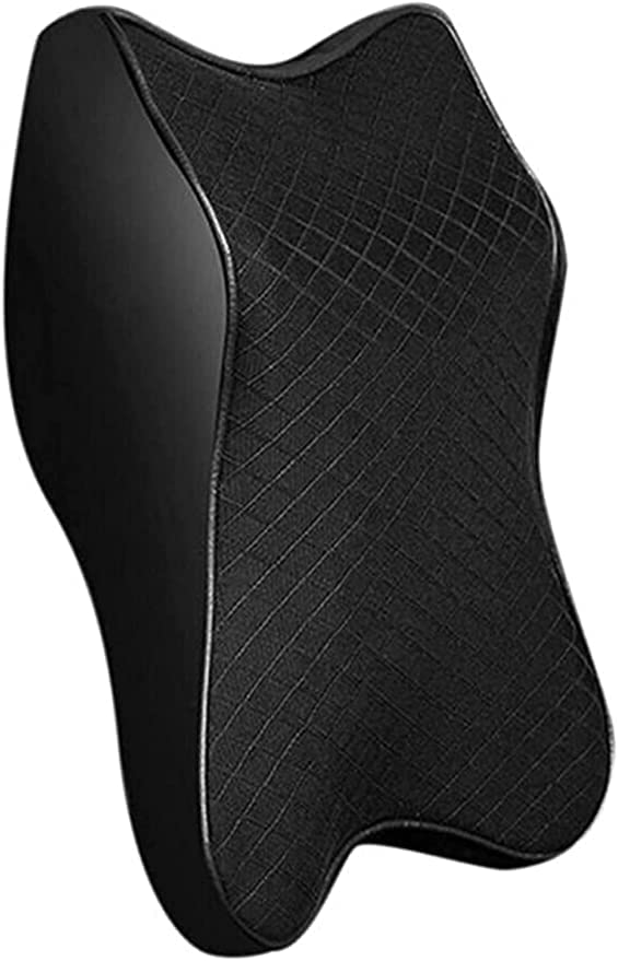 Car Seat Headrest Neck Rest Cushion, Car Neck Pillow Durable 100% Pure Memory Foam Neck Pillow with Breathable Removable Cover, Comfortable Ergonomic & Neck Pain Relief(14.17x11.8x3.9 in)