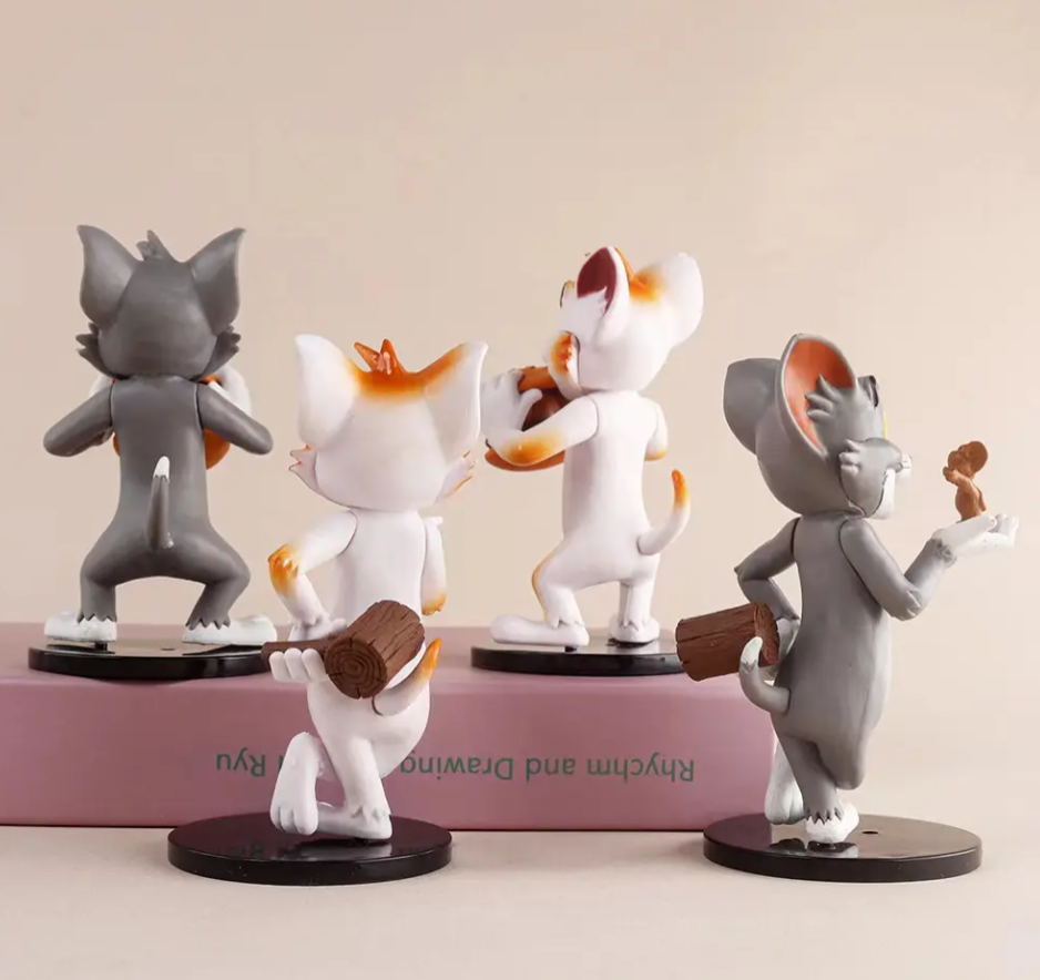 YOURKARTS.COM Car Ornaments with Tom & Jerry Design Figurines 6cm (2, Tom Eating Jerry Pack of-2)