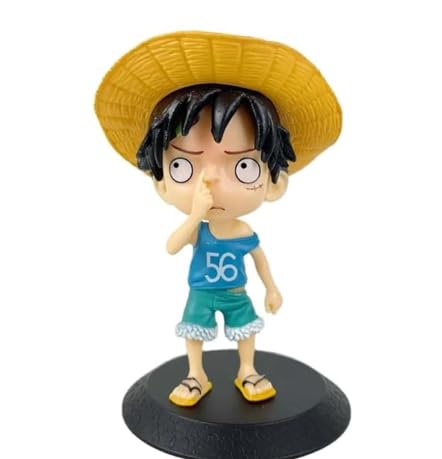 YOURKARTS.COM Anime Characters Naruto and Luffy for car Dashboard Office Desk, Home Décor, Unique Decoration for Car Interiors (Luffy 2)