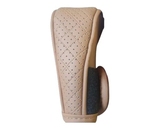 YOURKARTS.COM Car Gear Knob Cover, Protective, Premium Material, Universal Fit, Stylish Design (Brown)