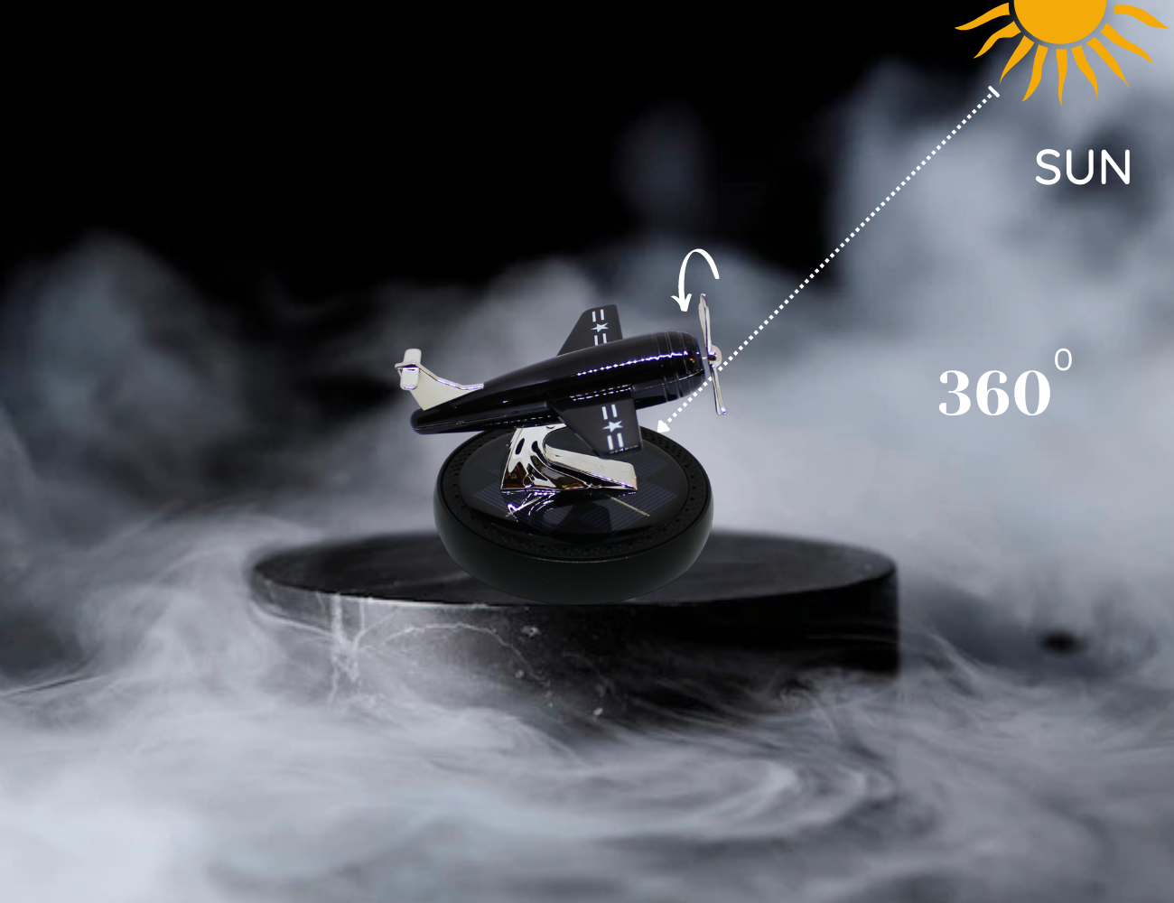 Solar Metal aeroplane glider 2024 car perfume