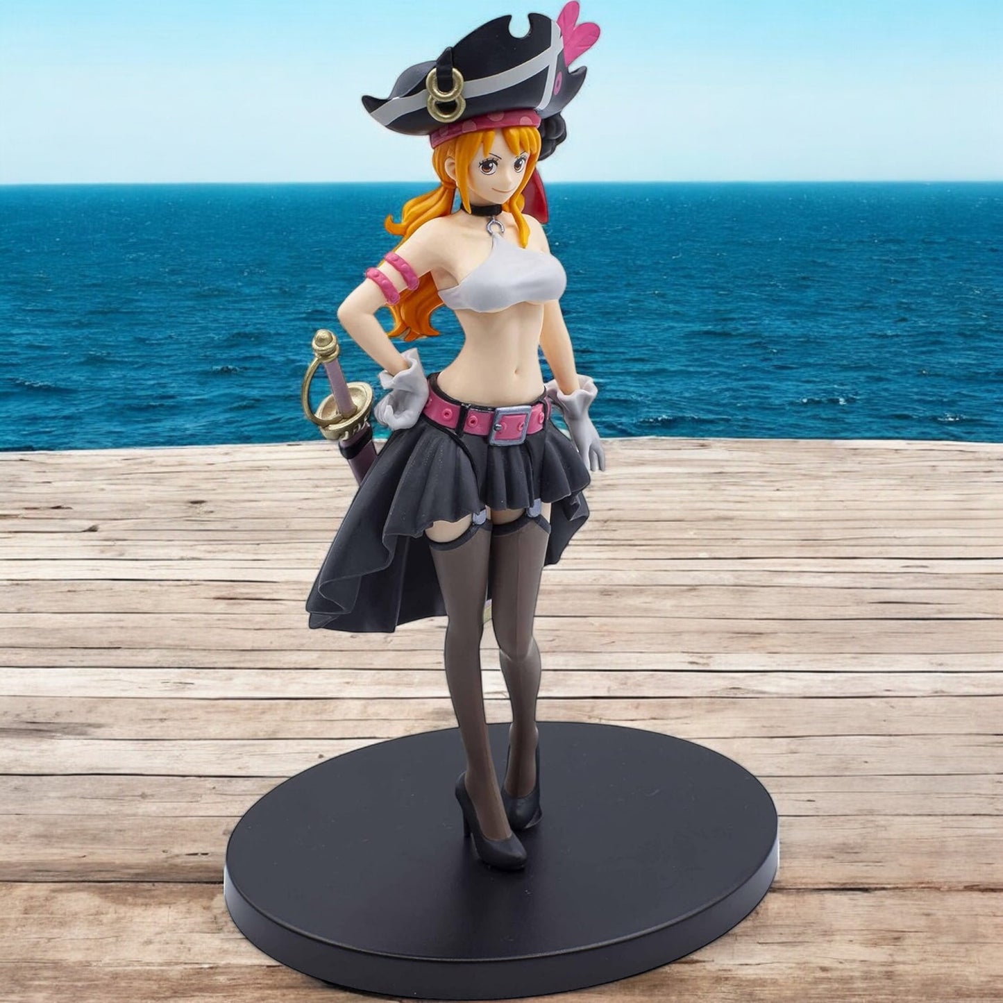 YOURKARTS.COM Car Decoration PVC Model 19cm One Piece - DXF Action Figure-The Grandline Lady - vol.3 Nami