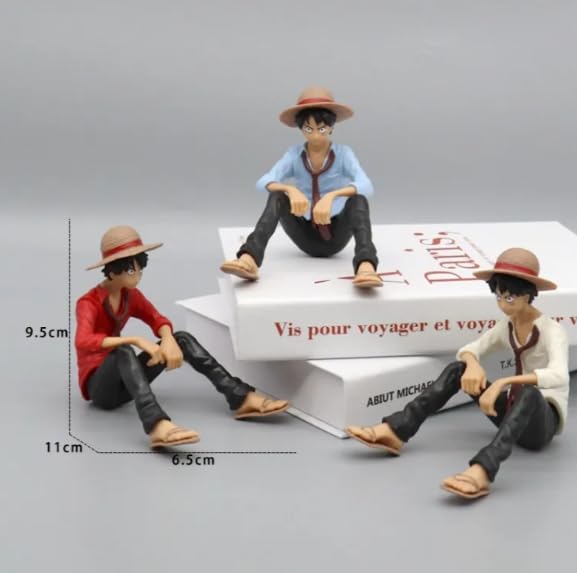 YOURKARTS.COM Car Decoration – Famous Anime Character Luffy Accessories for Center Console and Dashboard