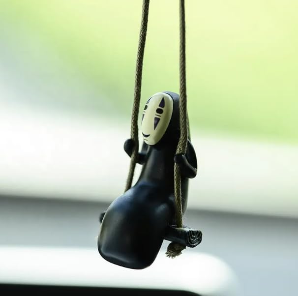 YOURKARTS.COM Cute Hanging Ornament for Car | Rear View Mirror Pendant | Swing Accessory for Car, Home, Office, Gardening & Gifts (No Face)
