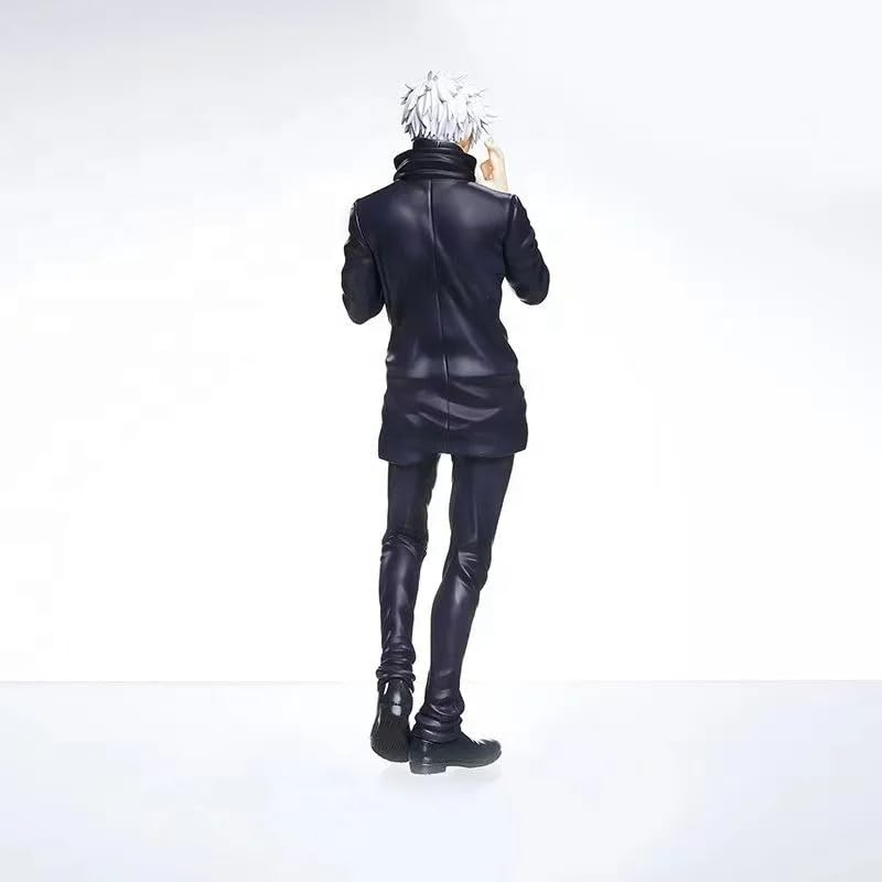 Anime Character Figurine, 19cm and 10cm, Black Jujitsu Outfit, PVC Model