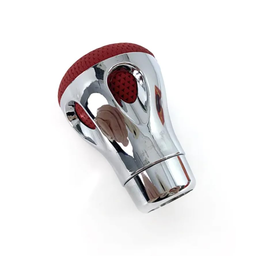 YOURKARTS.COM Gear Shift Knob - Red and Navy Blue, Universal Fit with Adapters and Installation Kit (0577)