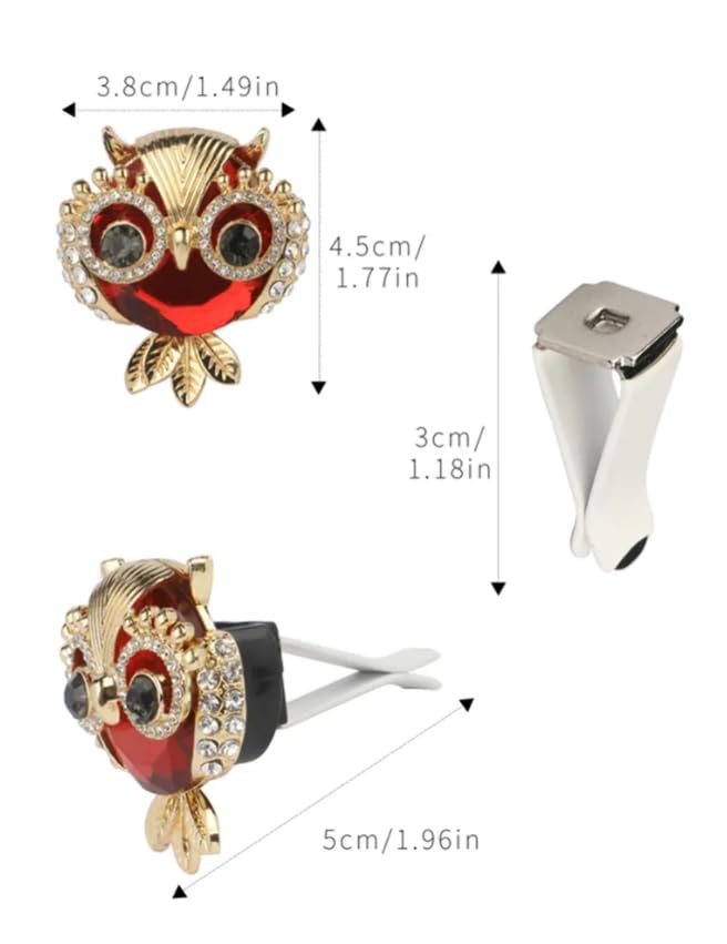 YOURKARTS.COM Car AC Vent Perfume - Unique Owl design, Car Air Freshener Random multi color