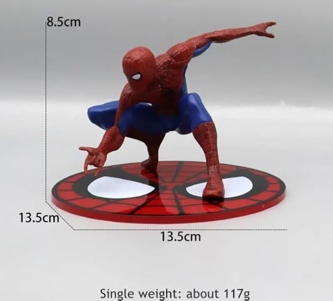 YOURKARTS.COM Car Decoration PVC Model 13cm Large Size Famous Superhero & Comic Character Action Figure (Spider-Man)