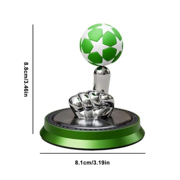 YOURKARTS.COM Football Solar Car Freshener, Ocean Fragrance, Rotating Ball