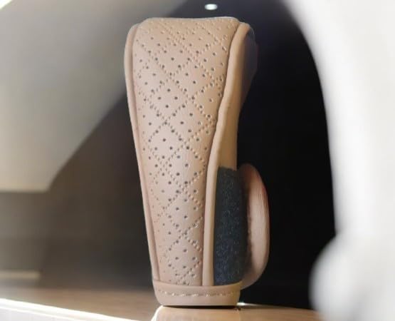 YOURKARTS.COM Car Gear Knob Cover, Protective, Premium Material, Universal Fit, Stylish Design (Brown)