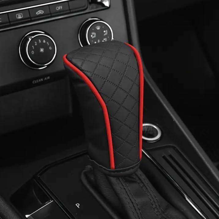 YOURKARTS.COM Car Gear Knob Cover, Protective, Premium Material, Universal Fit, Stylish Design (Black)