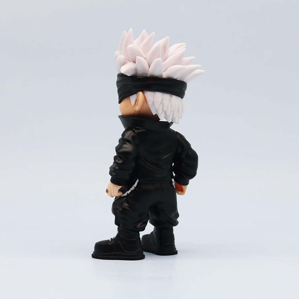 Anime Character Figurine, 10cm Black Jujitsu Outfit, PVC Model