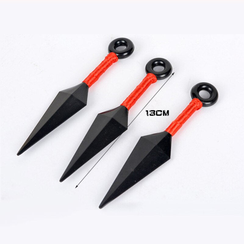 YOURKARTS.COM Ninja Weapon Kunai Set – Pack of 3 Japanese Toy Weapons for Cosplay & Decoration