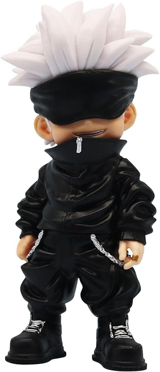 Anime Character Figurine, 10cm Black Jujitsu Outfit, PVC Model