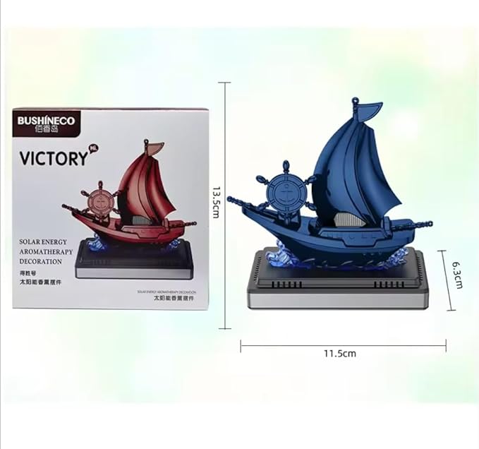 YOURKARTS.COM Kid Yourkarts Premium Car Dashboard Solar Perfume Ship Shaped Toy