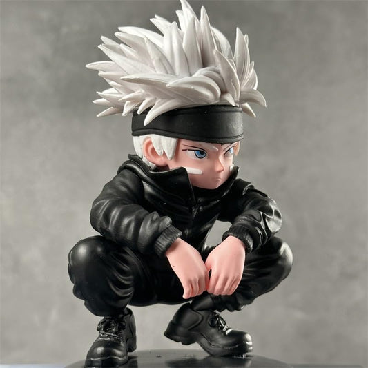 Anime Character Figurine, 10cm Black Jujitsu Outfit, PVC Model