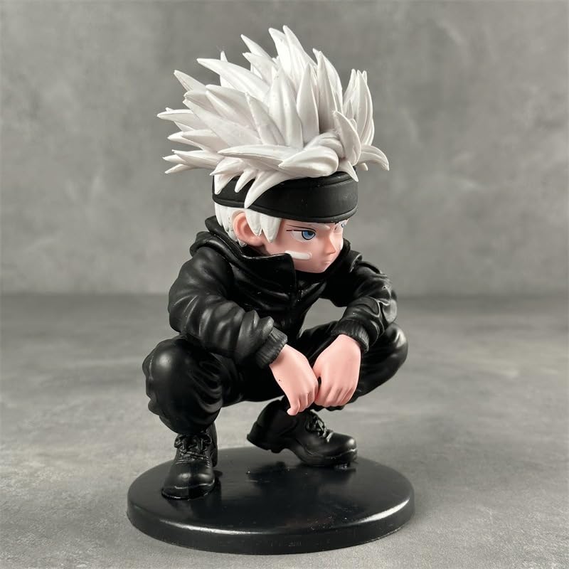 Anime Character Figurine, 10cm Black Jujitsu Outfit, PVC Model