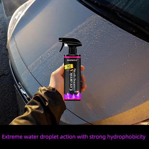YOURKARTS.COM Automotive Ceramic Coating, 500ml Nano Coating Agent, Polishing Plating Crystal Liquid, Hydrophobic Coating