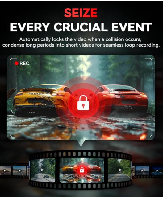 T18 Touch Screen 4K Ultra HD Dash Cam with ADAS|GPS Logger |WiFi|Parking Monitoring|G-Sensor|170 ° Wide Angle|Super Capacitor|Upto 256|18month Warranty