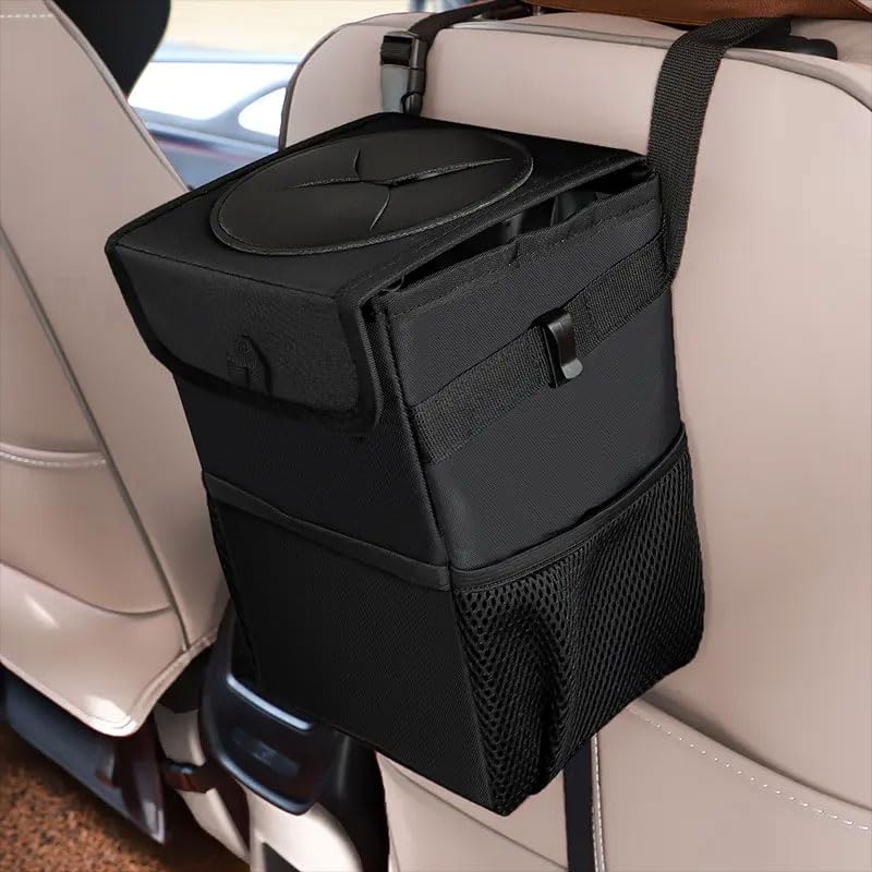 YOURKARTS.COM Car Trash Can with Lid, Waterproof Hanging (Car dust bin)