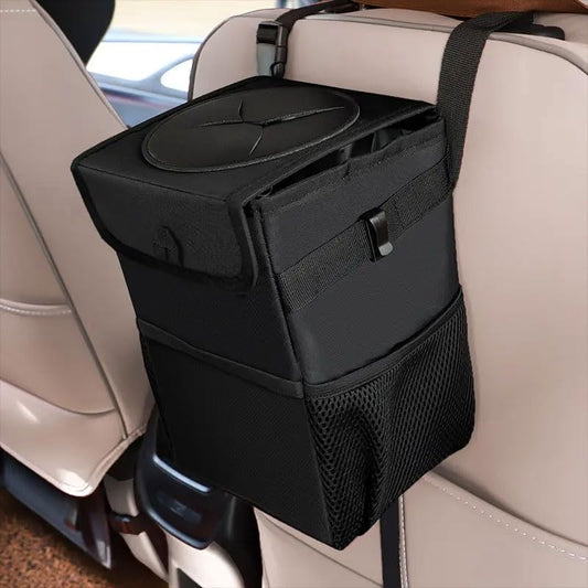 YOURKARTS.COM Car Trash Can with Lid, Waterproof Hanging (Car dust bin)