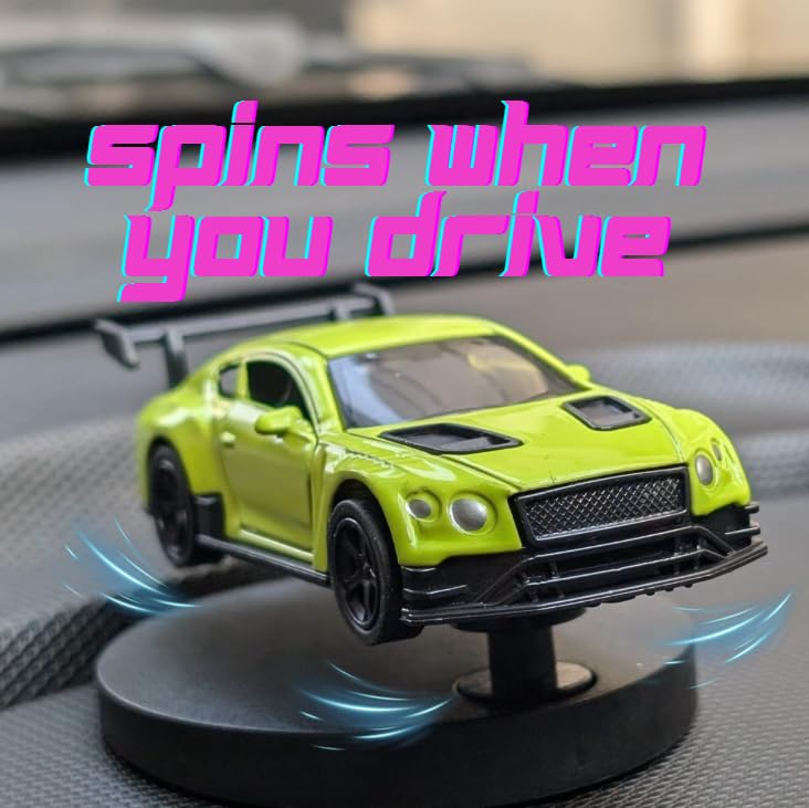 YOURKARTS.COM Car Dashboard Display Stand with Rotating Base, Die-Cast Model Car Spinner Toy