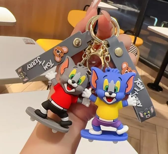 YOURKARTS.COM Cartoon Character Keychain, tom&jerry, 10 cm different style cartoon Character Keychain