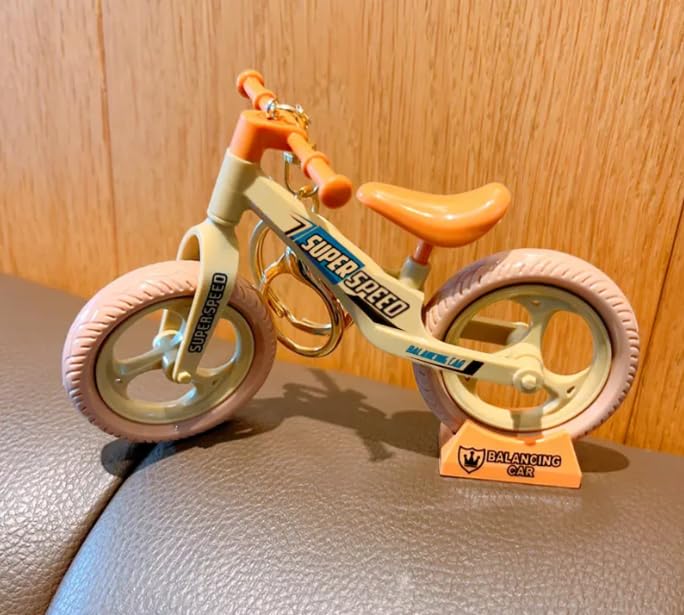 YOURKARTS.COM Car Decoration – Assembled Bicycle Dashboard Ornament – 13 cm Bike Enthusiasts Decor with Rotating Wheels & Movable Handles (Pack of 2)