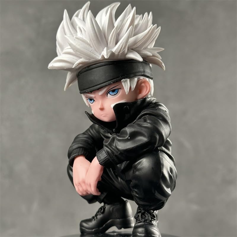Anime Character Figurine, 10cm Black Jujitsu Outfit, PVC Model