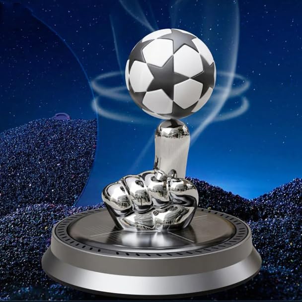 YOURKARTS.COM Football Solar Car Freshener, Ocean Fragrance, Rotating Ball
