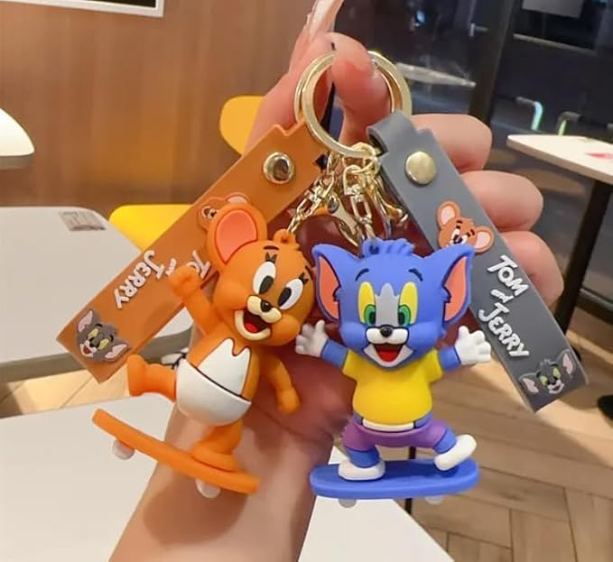YOURKARTS.COM Cartoon Character Keychain, tom&jerry, 10 cm different style cartoon Character Keychain