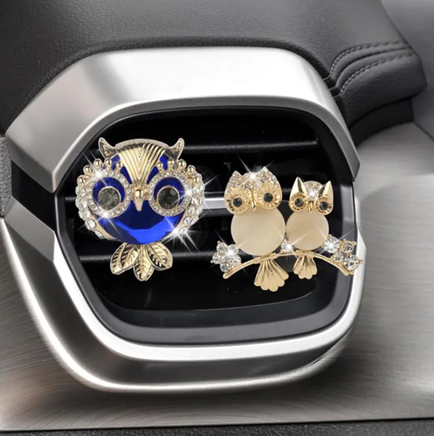 YOURKARTS.COM Car AC Vent Perfume - Unique Owl design, Car Air Freshener Random multi color