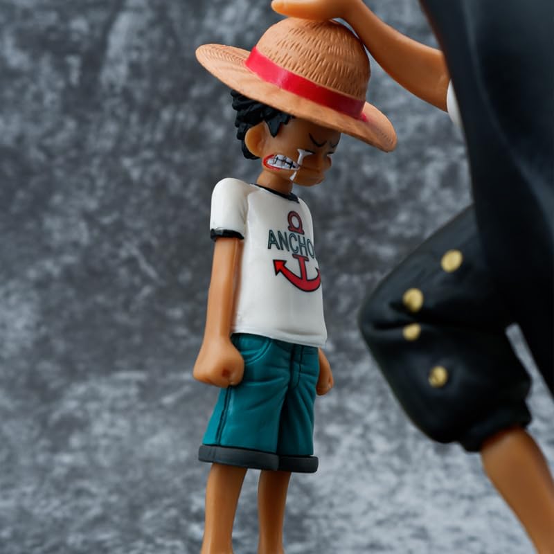 Anime Pirate Duo Figurine – Collectible Scene Statue with Black Base | 3D Model | 18CM | PVC High Detail | Home & Office Display