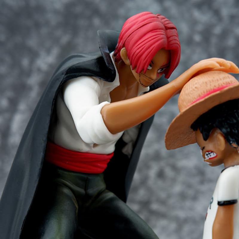 Anime Pirate Duo Figurine – Collectible Scene Statue with Black Base | 3D Model | 18CM | PVC High Detail | Home & Office Display