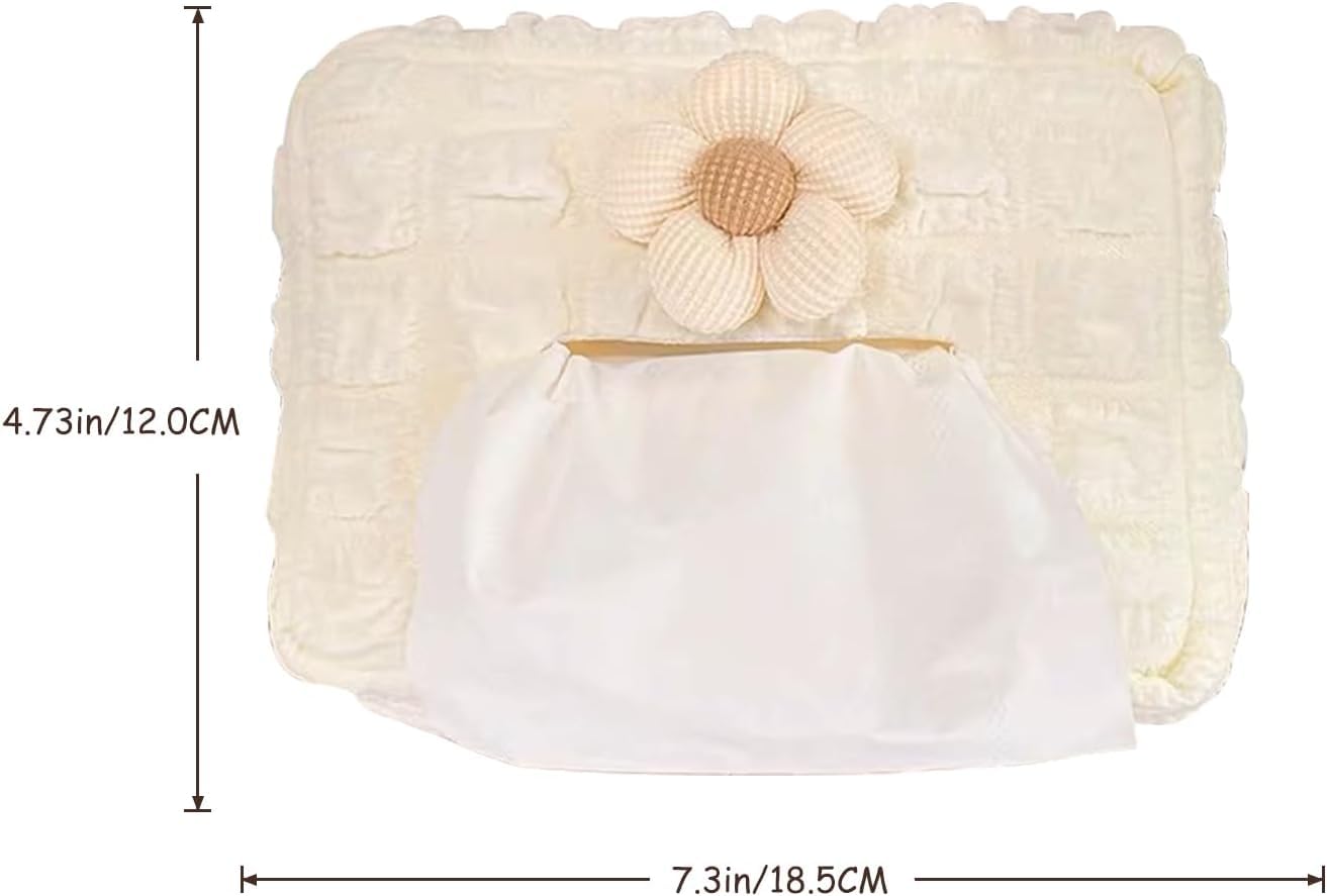 YOURKARTS.COM Flower Tissue Holder| Beautiful Tissue Holder for Car Interiors