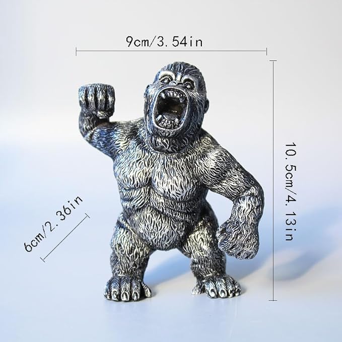 YOURKARTS.COM Gorilla Car Dashboard Decoration with Anti-Slip Base Mat – Fun & Unique Car Ornament for Men’s Gift