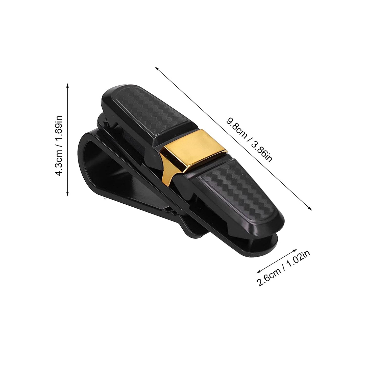 Glasses Holder for Car Sun Visor (Pack of 2)