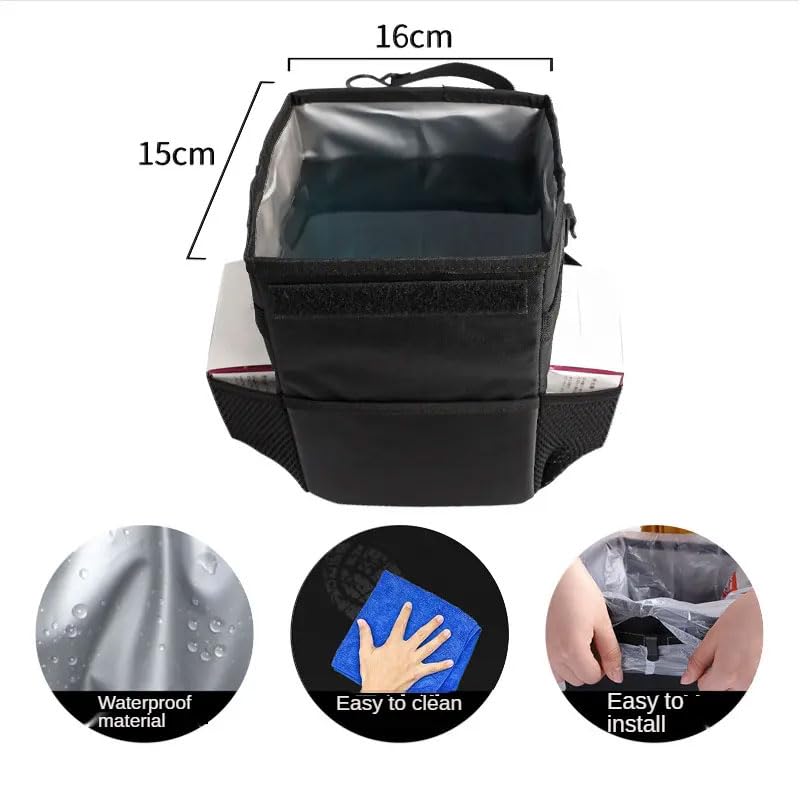 YOURKARTS.COM Car Trash Can with Lid, Waterproof Hanging (Car dust bin)