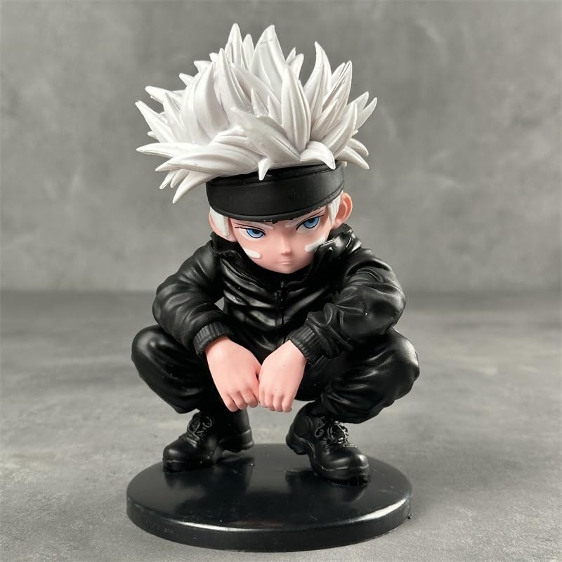 Anime Character Figurine, 10cm Black Jujitsu Outfit, PVC Model