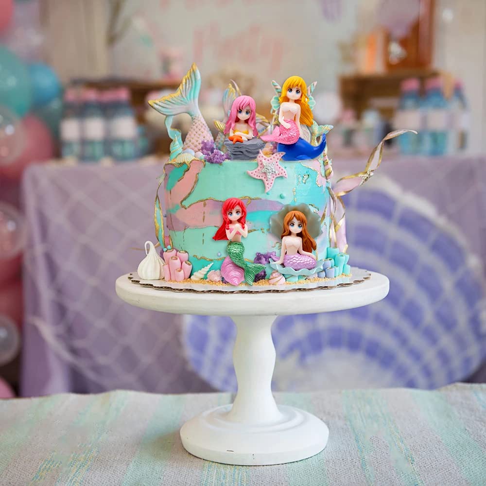 YOURKARTS.COM Car Dashboard Ornaments, Mermaid and Duck with Raincoat Design, 5 cm, Set of 4 (Mermaid)