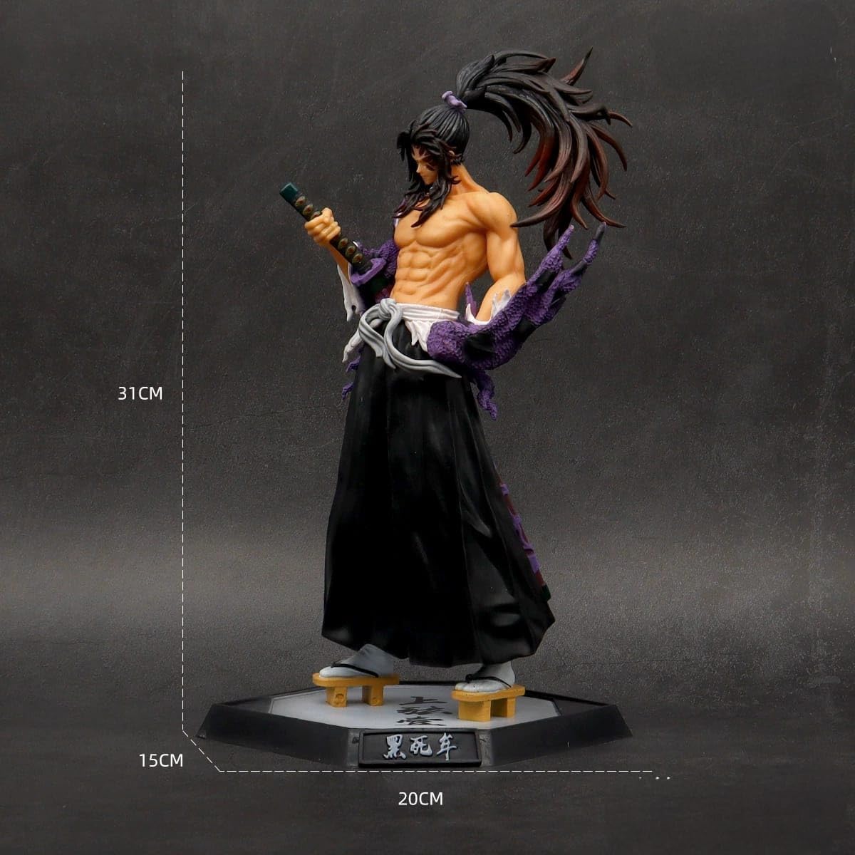 Demon Slayer Anime Character Action Figure, Red Battle Form, 29 cm Height, Collectible Statue