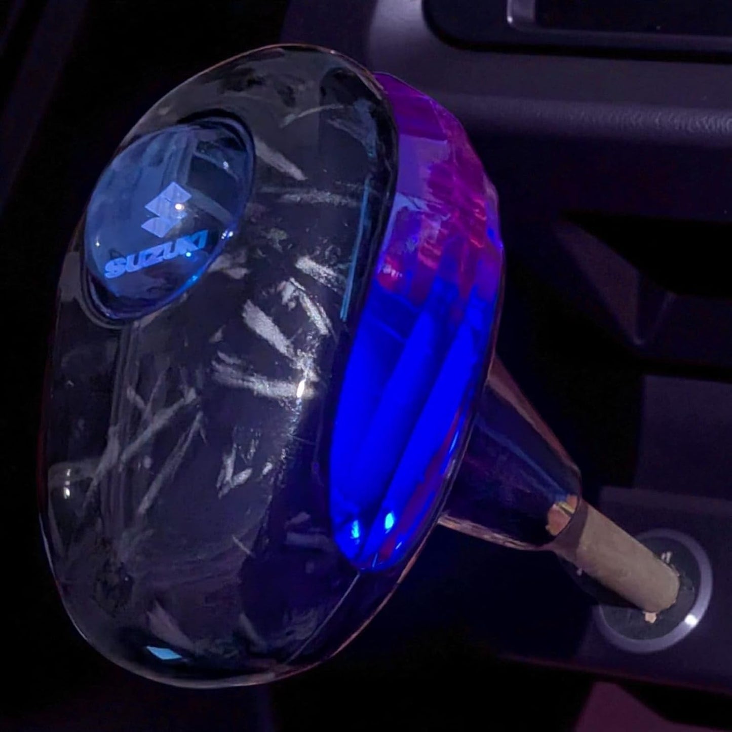 LED Gear Knob with Logo, Universal Fit for Manual & Automatic Cars SUZUKI