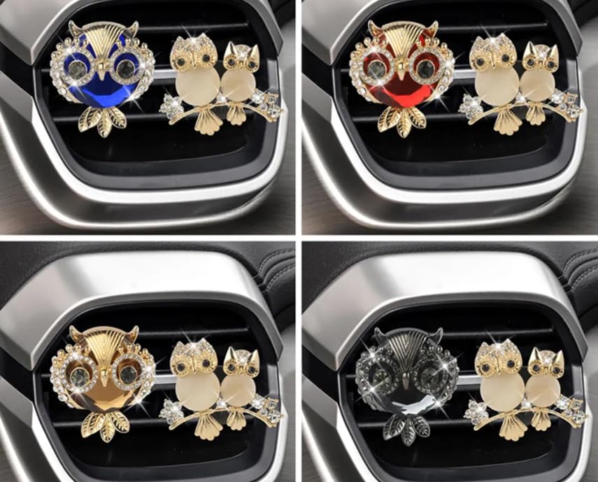YOURKARTS.COM Car AC Vent Perfume - Unique Owl design, Car Air Freshener Random multi color