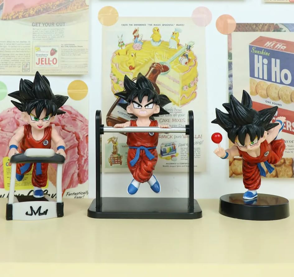YOURKARTS.COM Car Decoration – Strongest Anime Character Super Saiyan God Figurine for Center Console and Dashboard Accessories (Balancing)
