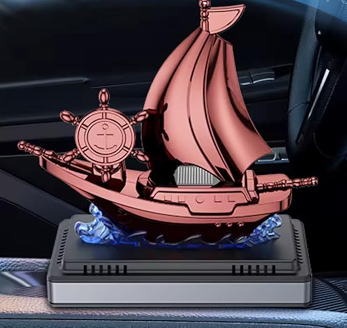 YOURKARTS.COM Kid Yourkarts Premium Car Dashboard Solar Perfume Ship Shaped Toy