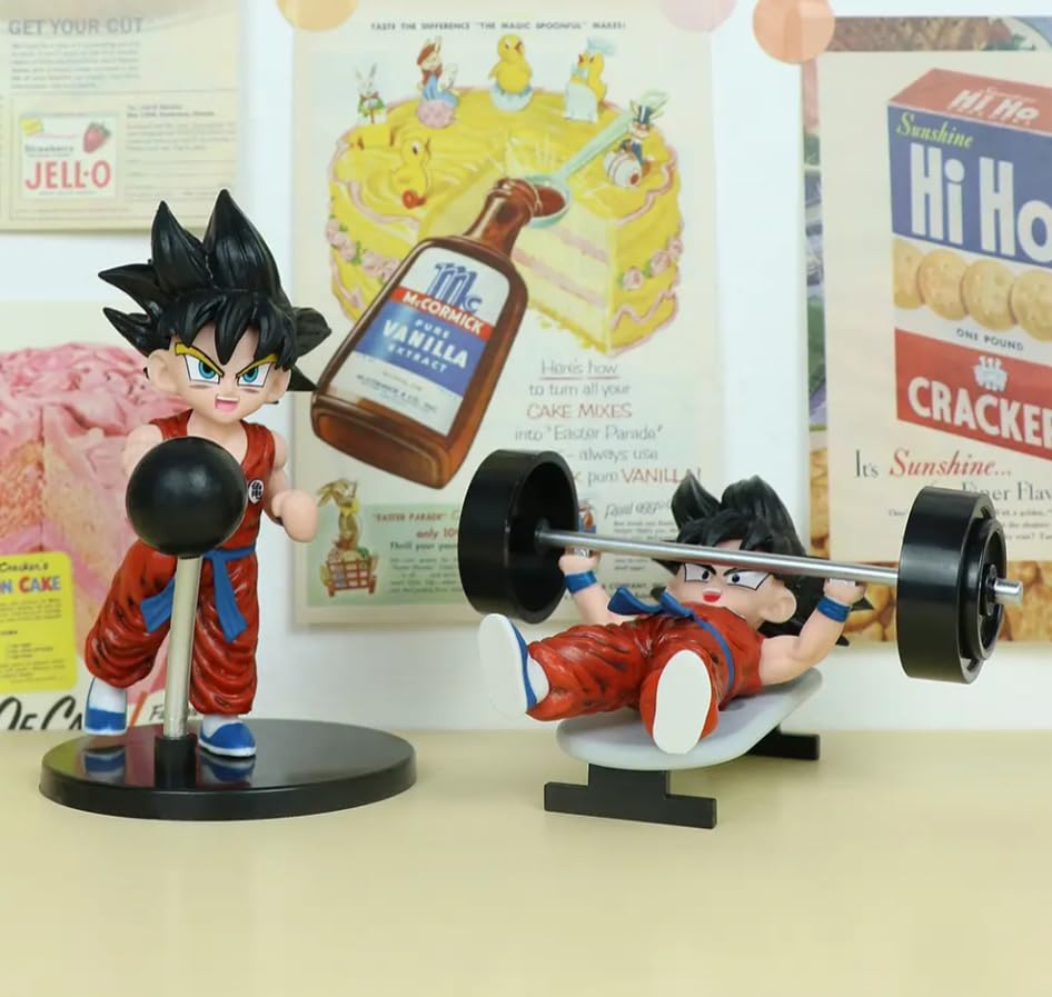 YOURKARTS.COM Car Decoration – Strongest Anime Character Super Saiyan God Figurine for Center Console and Dashboard Accessories (Pull Ups)