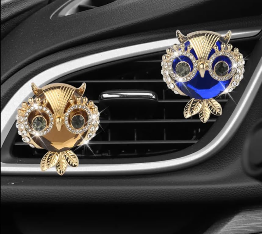 YOURKARTS.COM Car AC Vent Perfume - Unique Owl design, Car Air Freshener Random multi color