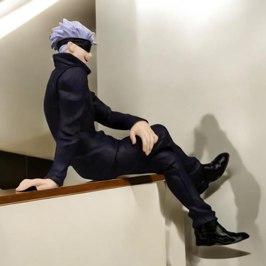 Anime Character Figurine, 19cm and 10cm, Black Jujitsu Outfit, PVC Model