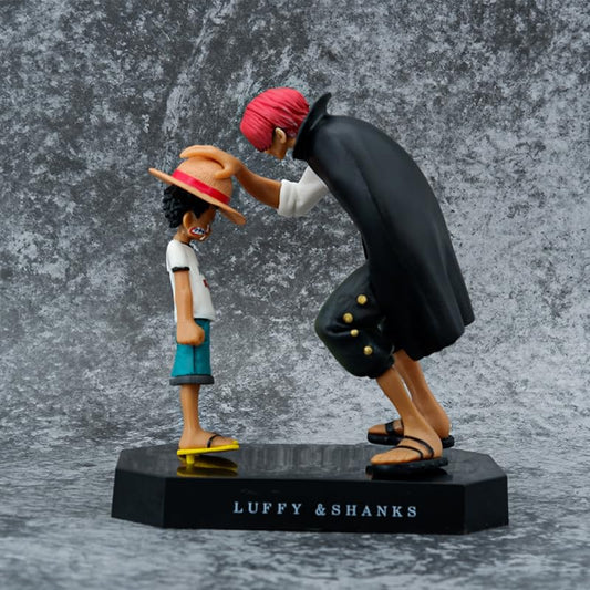 Anime Pirate Duo Figurine – Collectible Scene Statue with Black Base | 3D Model | 18CM | PVC High Detail | Home & Office Display